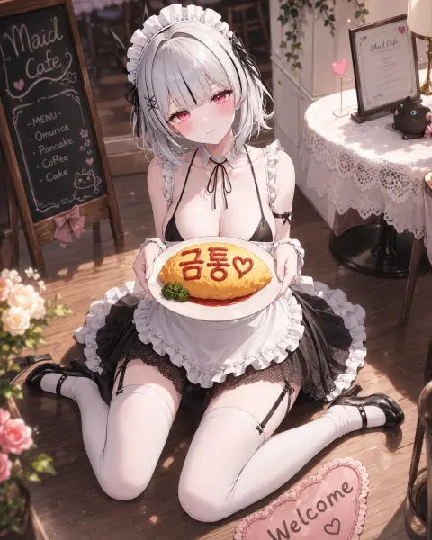 메이드 찬하 AI 팬아트